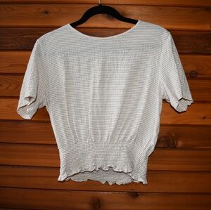 Lumiere White Striped Top